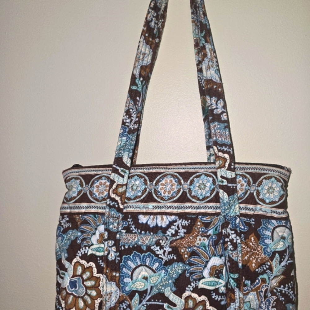Vera Bradley Combo Java Blue Medium Tie Tote & Wa… - image 2